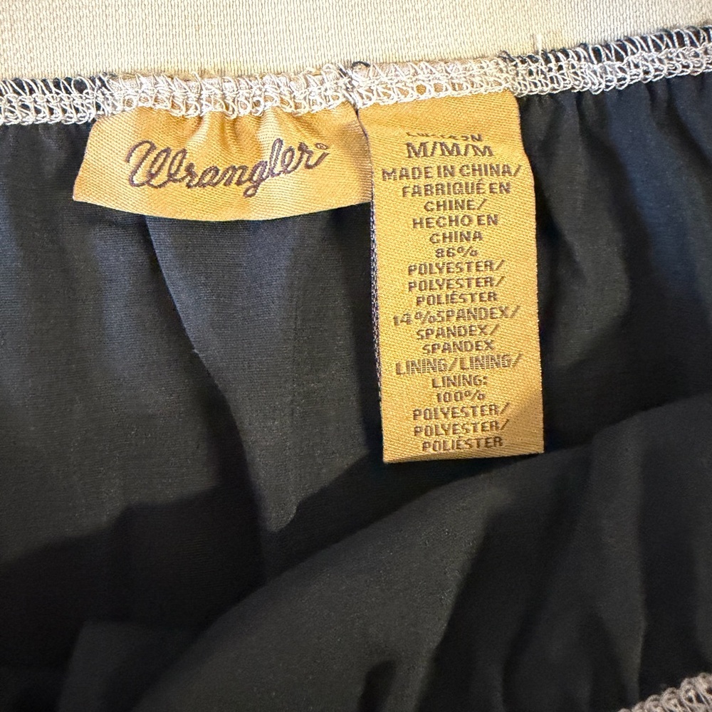 Wrangler NWT Laser Cut Skirt Medium Beige Scalloped Hem Boho - Picture 2 of 7